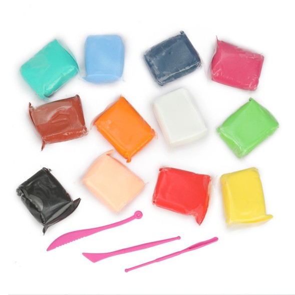 Легкий пластилин БУБА 12 цв, МУЛЬТИ АРТ