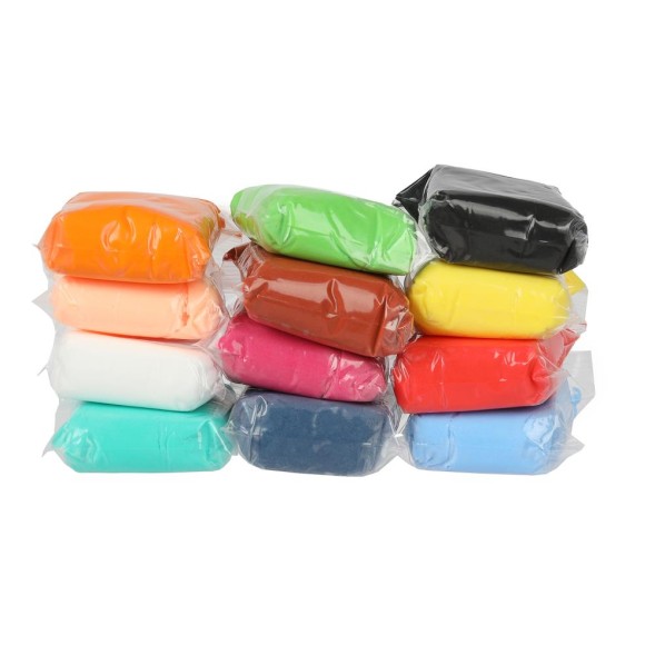 Легкий пластилин БУБА 12 цв, МУЛЬТИ АРТ