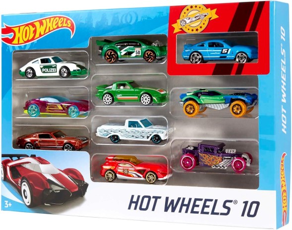 Набор машин Hot Wheels коллекционные 10шт в ассортименте 1:64