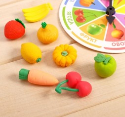 Тактильное лото «Что где растёт», фрукты овощи, по методике Монтессори