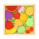 Детский развивающий пазл в рамке «Фрукты, ягоды» 16,6 × 16,6 × 1,2 см
