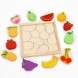 Детский развивающий пазл в рамке «Фрукты, ягоды» 16,6 × 16,6 × 1,2 см