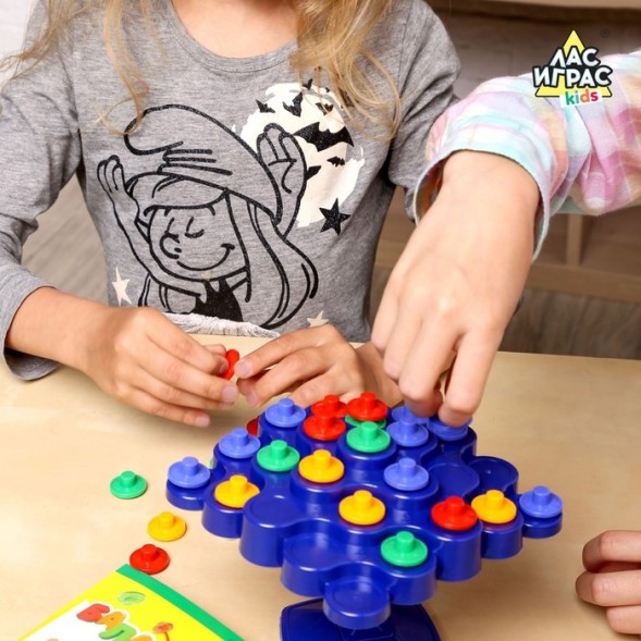 Настольная игра на равновесие и координацию «Балансинг мини», 48 фишек, Лас Играс