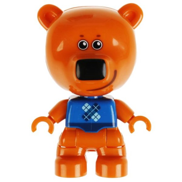 Ми-ми-мишки конструктор большие кубики: Кеша с машиной , 13 дет. Город мастеров