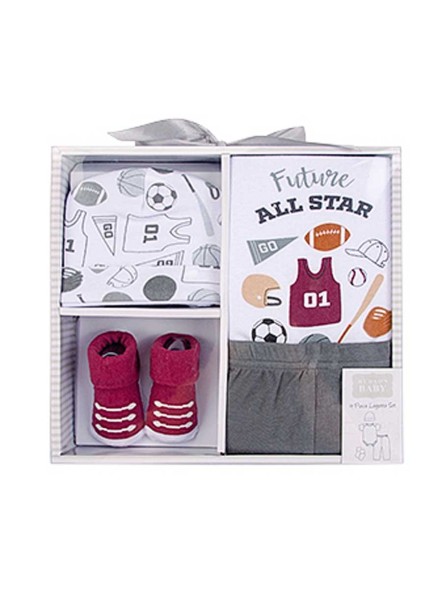 Подарочный набор Баскетбол(боди, штанишки, шапочка, носочки), 0-6 мес