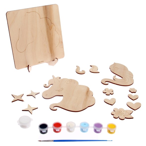 Набор для творчества. Роспись по дереву «Единорог»
