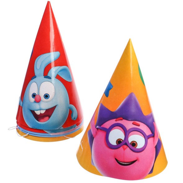 Набор бумажной посуды, на 6 персон"С днем рождения!", Смешарики