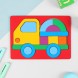 Головоломка «Грузовичок», крашеное дерево. Лесная мастерская
