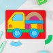 Головоломка «Грузовичок», крашеное дерево. Лесная мастерская