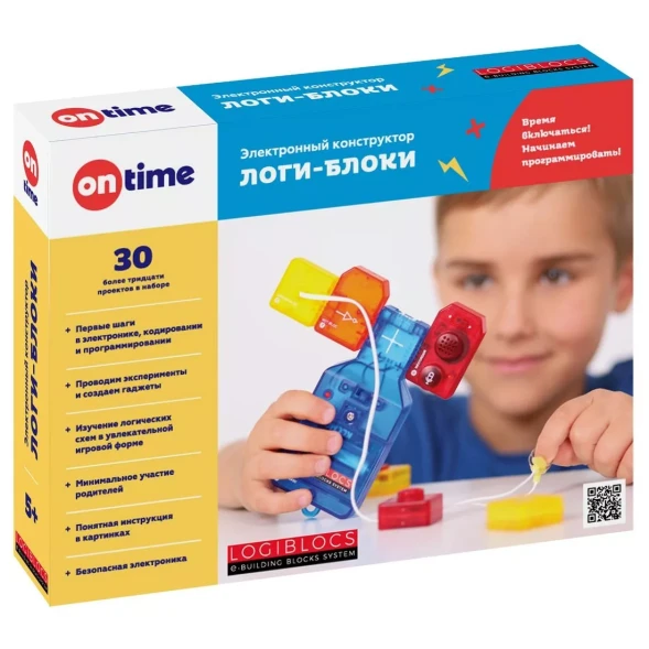 Электронный конструктор Логи-блоки, 30 проектов, On time