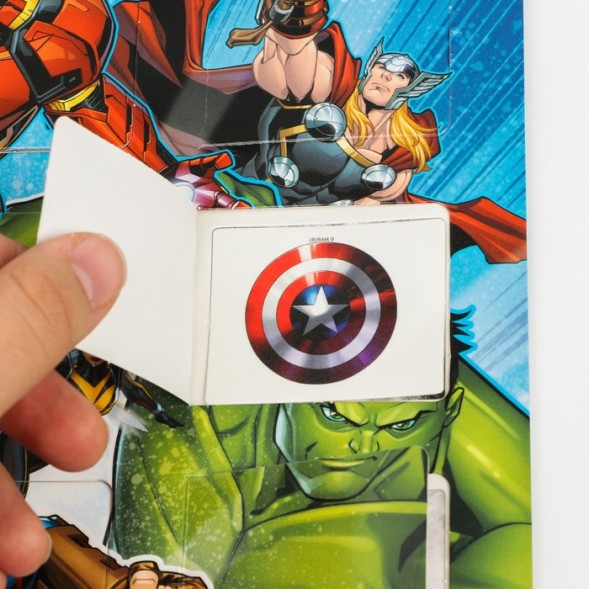 Адвент календарь с татуировками детскими 18 шт &quot;Мстители&quot; MARVEL
