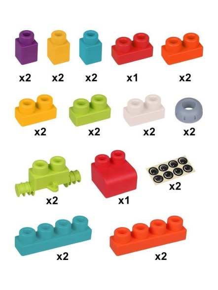 Конструктор блочный мягкий 26 дет, On Time