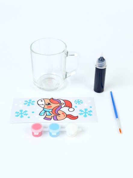 Кружка под роспись Лошадка, набор для творчества