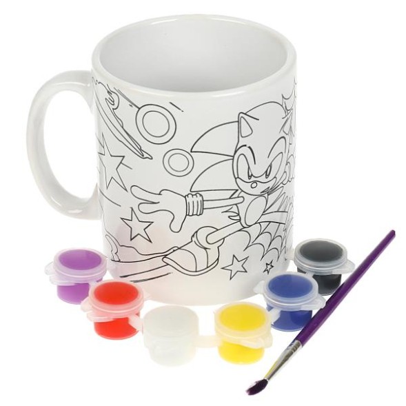 Кружка для росписи Синий еж Соник МУЛЬТИ АРТ
