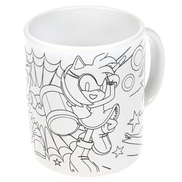 Кружка для росписи Синий еж Соник МУЛЬТИ АРТ
