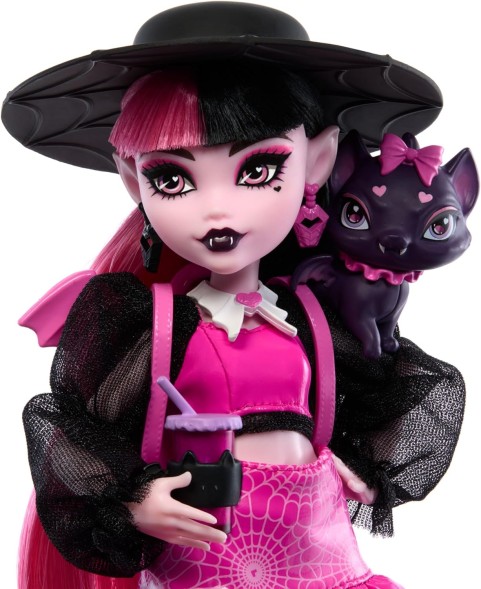 Кукла Monster High Монстер Хай Дракулаура с домашней летучей мышью и аксессуарами
