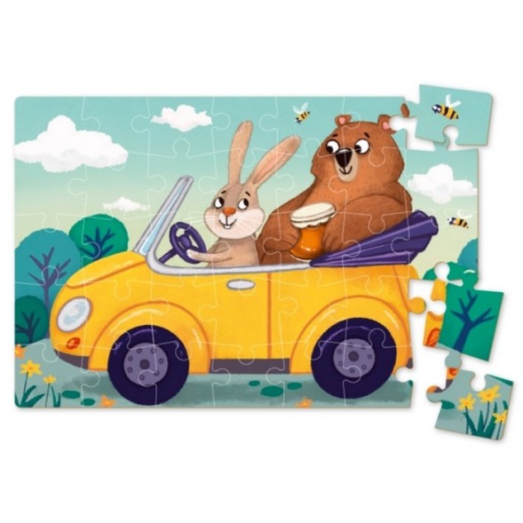 Пазл «Едем в гости», 35 элементов