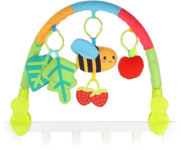 Дуга игровая мягкая на коляску/кроватку «Пчёлка», Жирафики