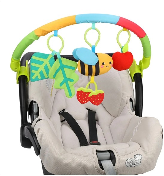 Дуга игровая мягкая на коляску/кроватку «Пчёлка», Жирафики