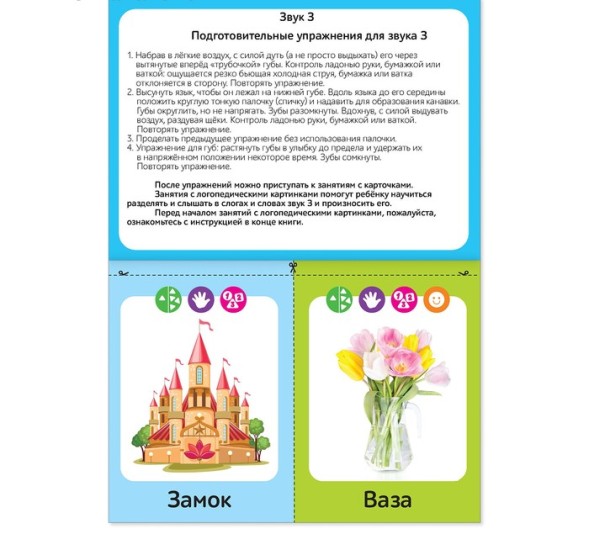 Обучающая книга «Логопедические картинки», 24 стр. - Звук З