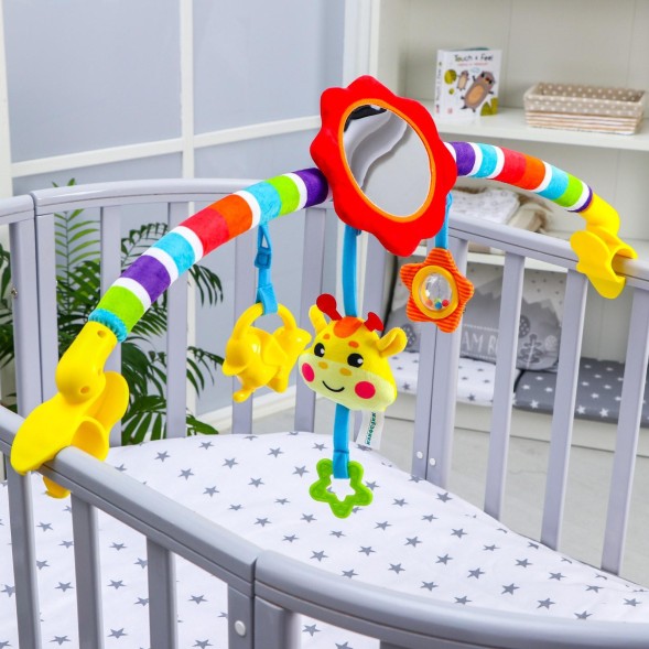 Развивающая дуга «Жирафик», с 5 игрушками
