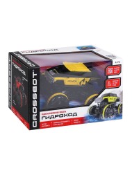 Машина р/у Гидроход, 4х4, плавает по воде, двигается по земле, аккум, желт. Crossbot