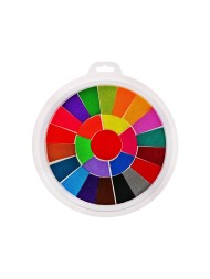 Краски пальчиковые 25 цветов, на водной основе, с губкой, микс