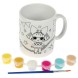 Кружка для росписи, 6 цв. ЛОЛ LOL, МУЛЬТИ АРТ
