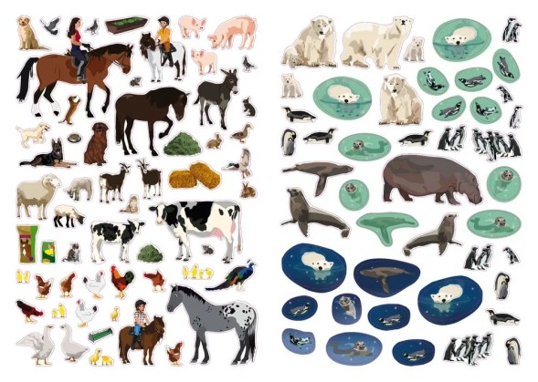 Моя книга наклеек. Животные мира