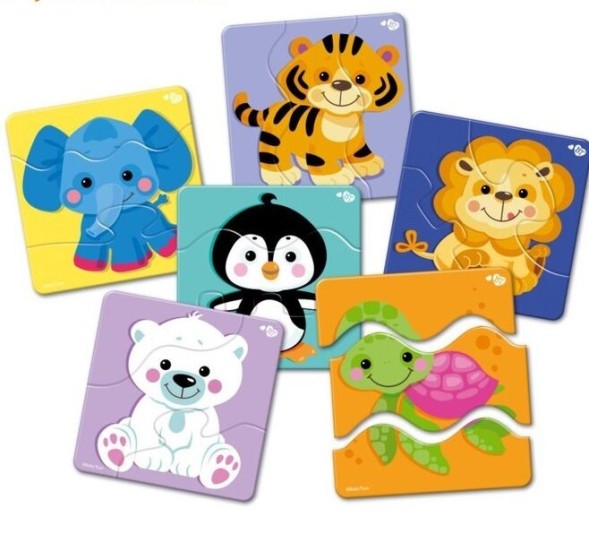 Тройные зиг-заг пазлы «Зверята». Десятое королевство