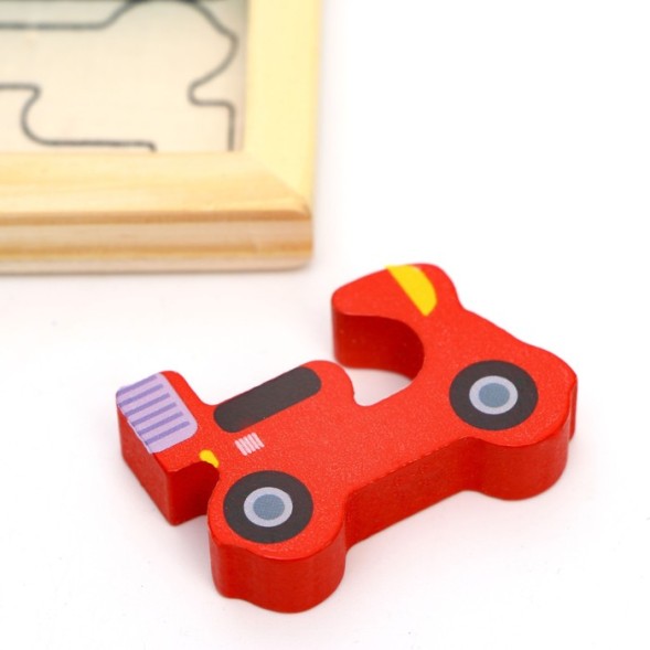 Детский развивающий пазл в рамке «Транспорт» 16,6 × 16,6 × 1,2 см