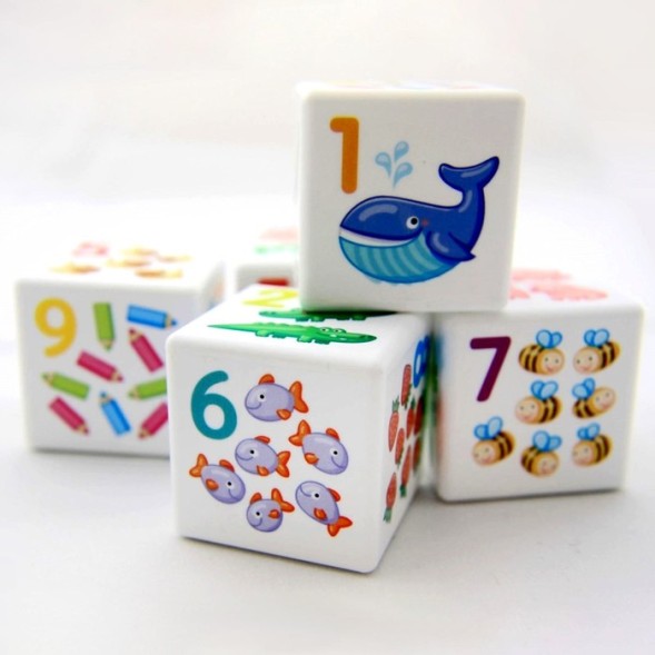 Кубики 12 шт «Кубики для умников. Арифметика». Десятое королевство