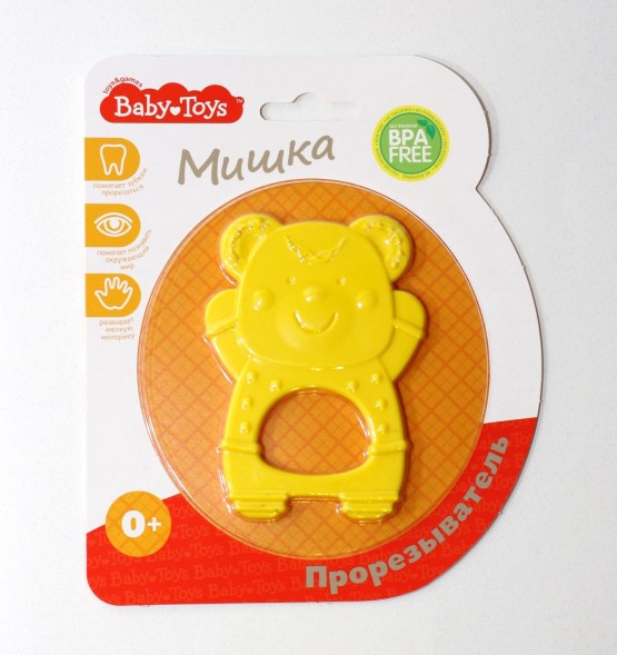 Прорезыватель для малышей Мишка, цвет микс. Десятое королевство