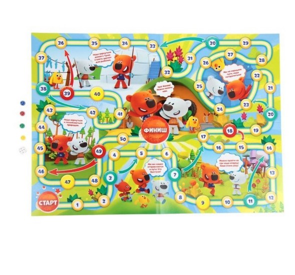 Настольная игра-ходилка «Ми-Ми-Мишки. Веселые приключения»