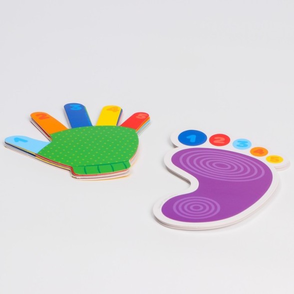 Развивающий игровой набор «Ладошки и ножки» 16 карточек+Задания