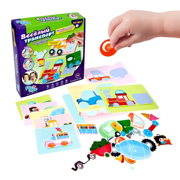 Игра настольная развивающая «Весёлый транспорт»