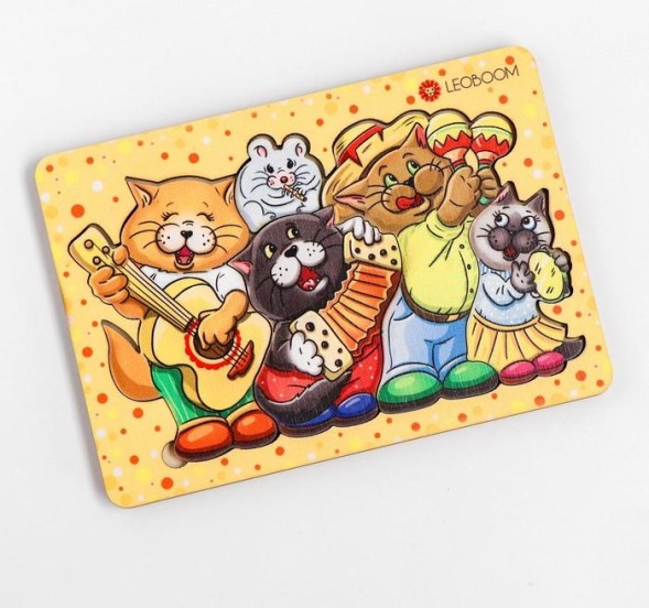 Мини-пазл «Коты - музыканты»