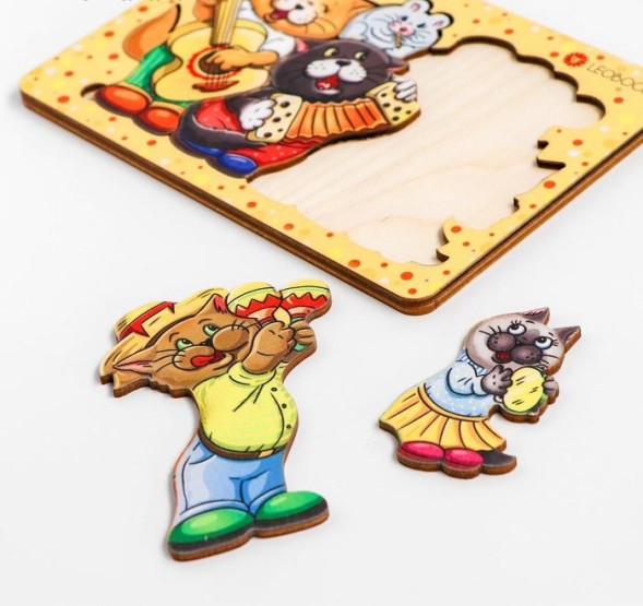 Мини-пазл «Коты - музыканты»