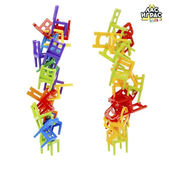 Настольная игра на равновесие «На 4 ногах», 18 стульев