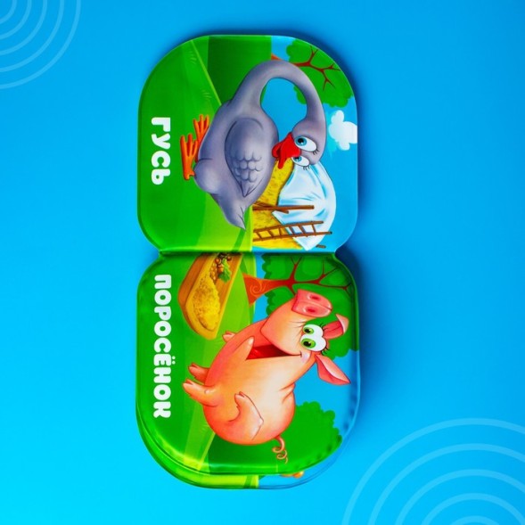 Книжка для игры в ванной «Кто живёт в деревне?», детская игрушка с пищалкой