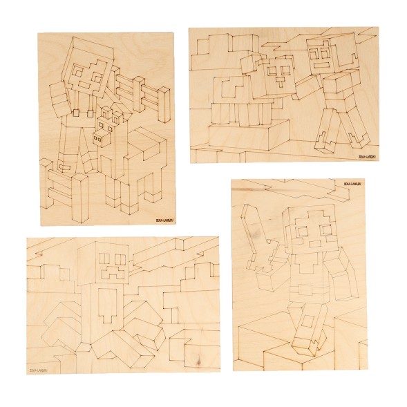 Заготовки для творчества. Доски для выжигания «Игровой мир»