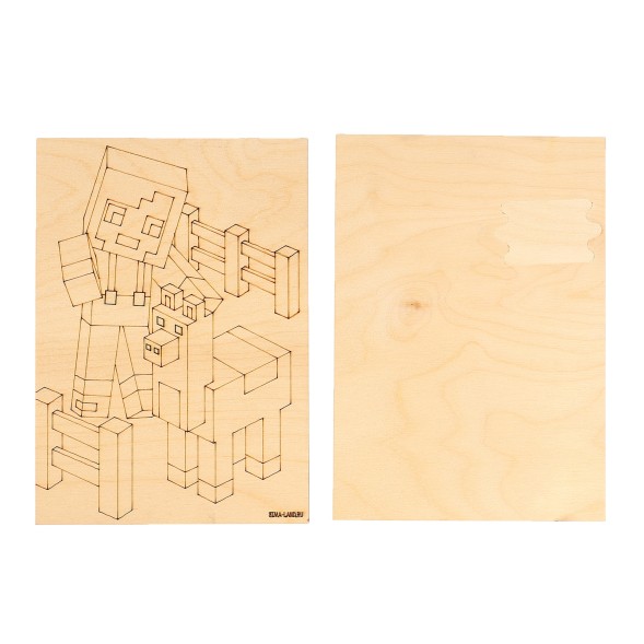 Заготовки для творчества. Доски для выжигания «Игровой мир»