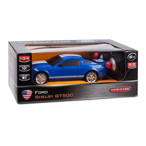 Машинка РУ Mobicaro Mustang GT500 1:24 голубая