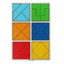 Квадраты Никитина 2 уровень, 6 квадратов, Лесная мастерская