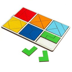 Квадраты Никитина 2 уровень, 6 квадратов, Лесная мастерская