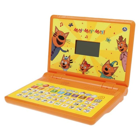 Компьютер Умка с led-экраном Три Кота азбука.150 песен, стихов, вопросов, звуков