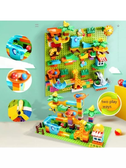 Конструктор Дупло 2в1 Веселый зоопарк 203 детали
