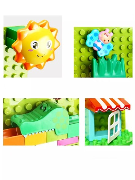 Конструктор Дупло 2в1 Веселый зоопарк 203 детали