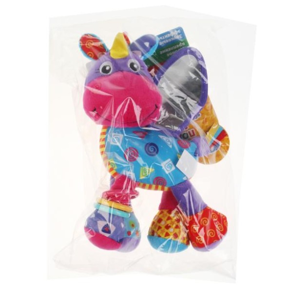 Текстильная игрушка погремушка единорог с вибрацией, Умка