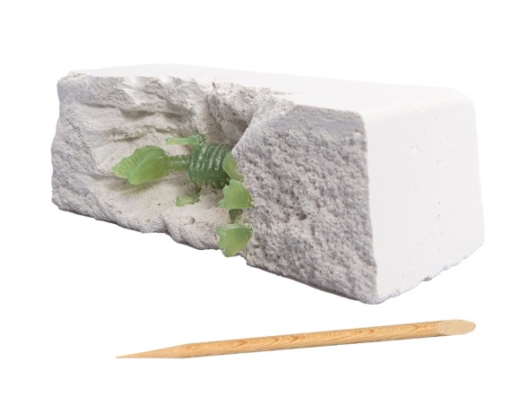 Раскопки для детей «Набор юного палеонтолога» (3 динозавра, светятся в темноте). Десятое королевство